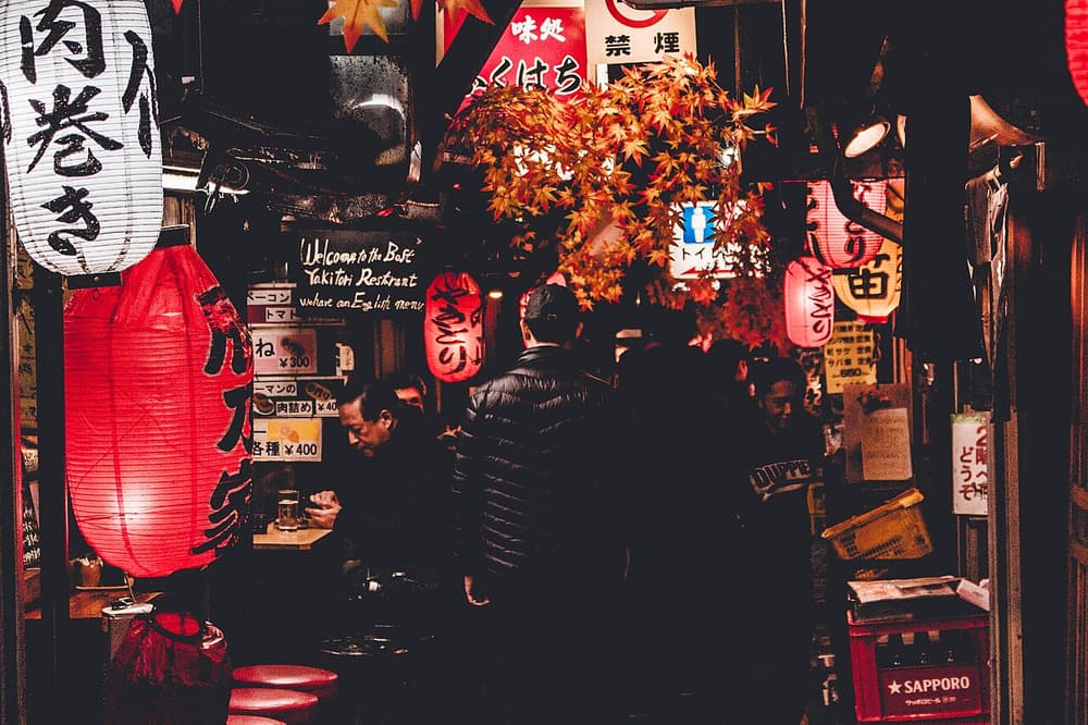 Yakitori alley, Shinjuku-ku, Japan (Unsplash)